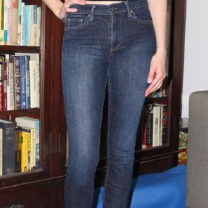 Gap indigo wash skinny jeans, size 26, like new